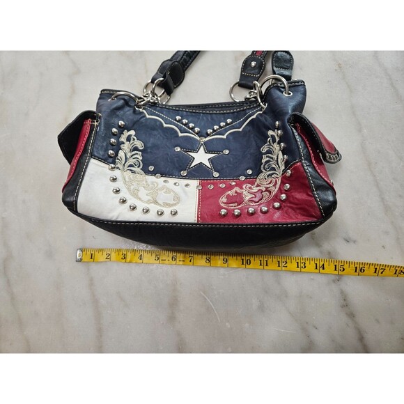 Montana West Lone Star Concealed Carry Flag Purse – Stylish Pocket Bag - Picture 7 of 8